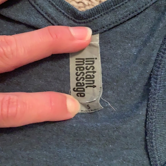 🪶 Instant Message Racerback Tank Top Size S 🪶 - Picture 10 of 16